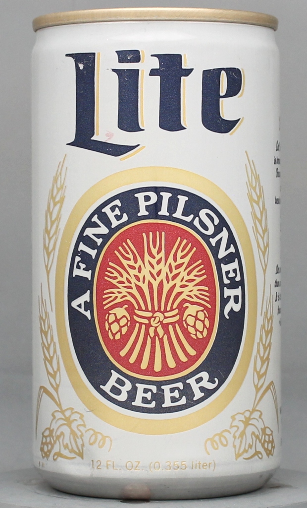 Lite A Fine Pilsner Beer 12 Oz Tab/Stay Top Can