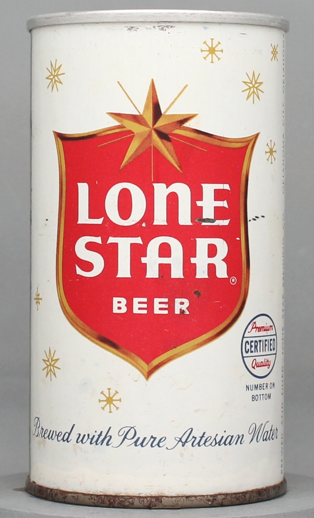 Lone Star Beer 12 Oz Tab Top Can