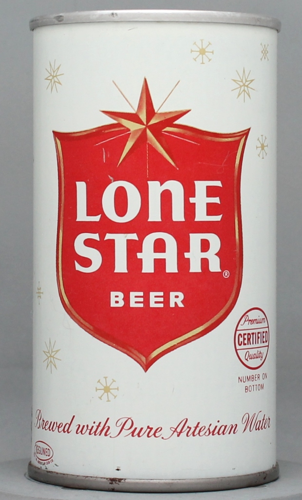 Lone Star Beer 12 Oz Tab Top Can