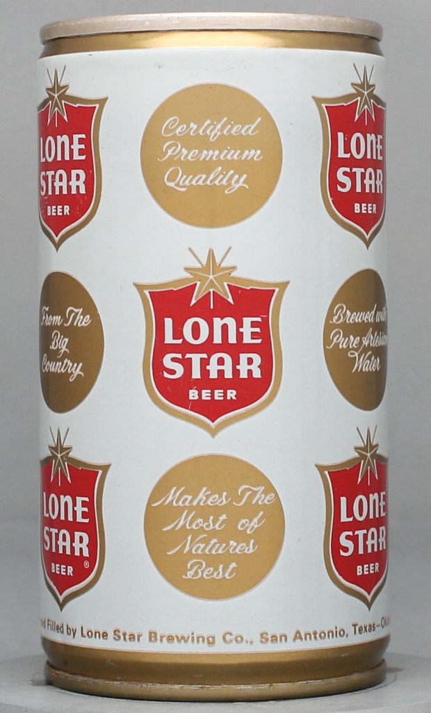Lone Star Beer 12 Oz Tab Top Can