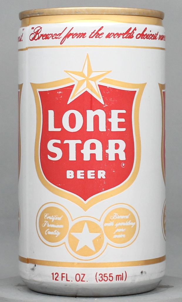 Lone Star Beer 12 Oz Tab Top Can