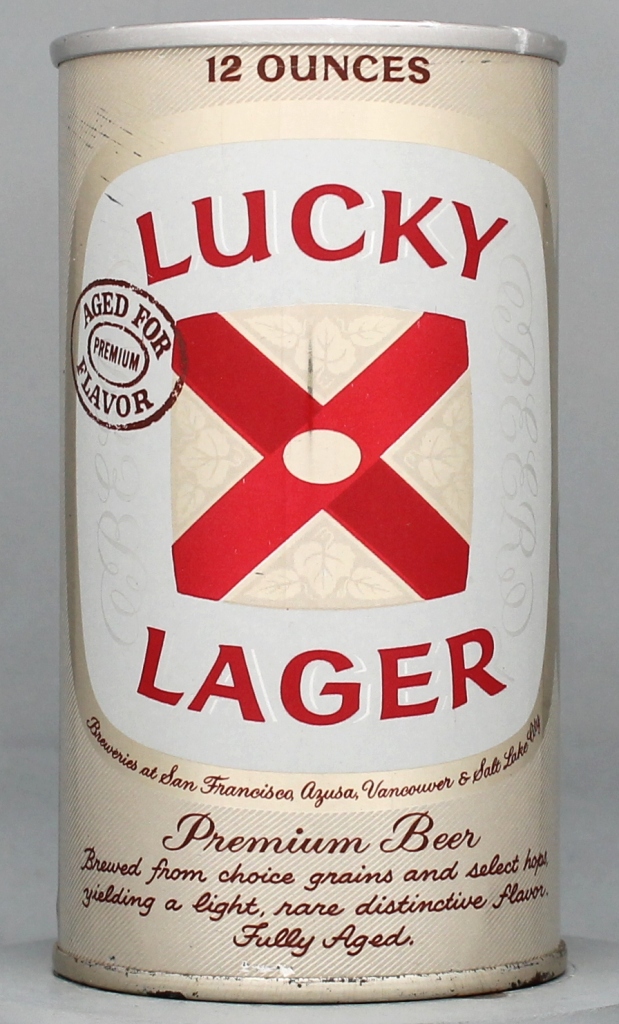 Lucky Lager Aged For Flavor Beer 12 Oz Zip/Tab Top Can