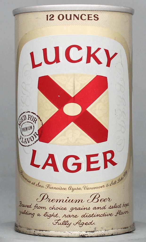 Lucky Lager Aged For Flavor Beer 12 Oz Zip/Tab Top Can