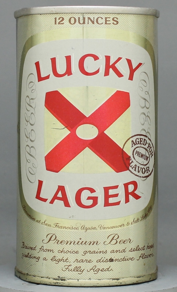Lucky Lager Aged For Flavor Beer 12 Oz Zip/Tab Top Can