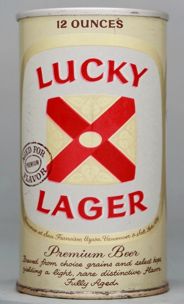 Lucky Lager Aged For Flavor Beer 12 Oz Zip/Tab Top Can
