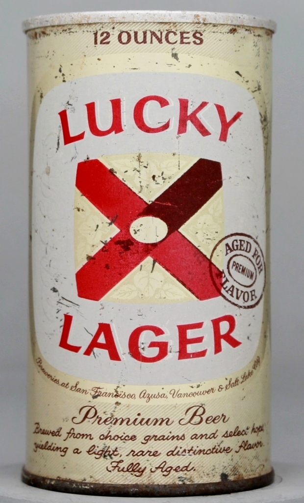 Lucky Lager Aged For Flavor Beer 12 Oz Zip/Tab Top Can
