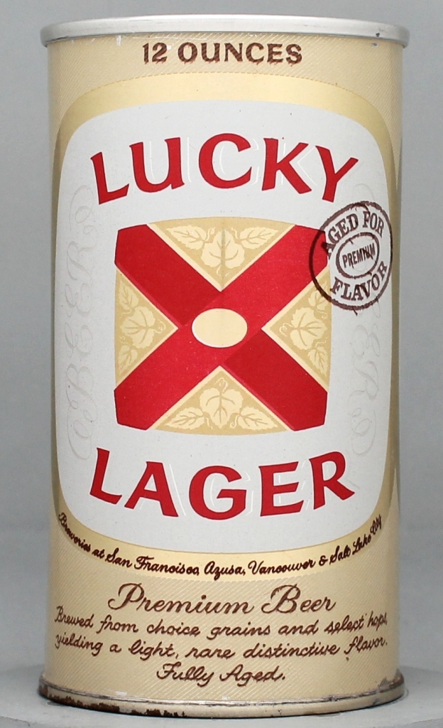 Lucky Lager Aged For Flavor Beer 12 Oz Zip/Tab Top Can