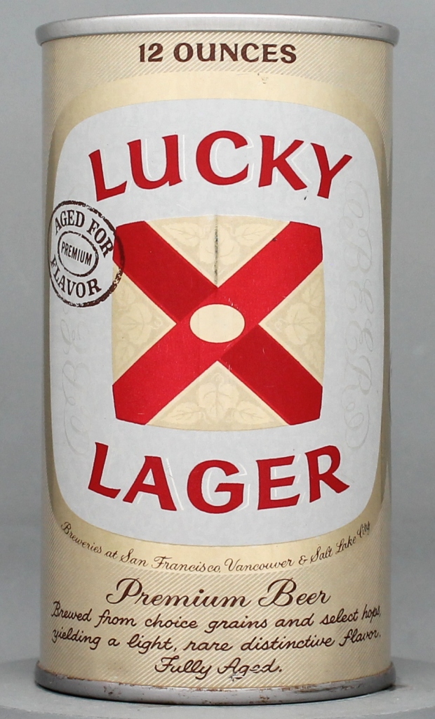 Lucky Lager Premium Beer 12 Oz Tab Top Can
