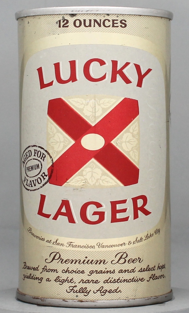 Lucky Lager Aged For Flavor Beer 12 Oz Tab Top Can