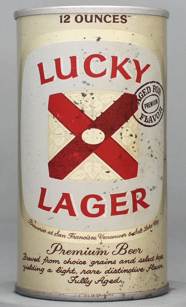 Lucky Lager Aged For Flavor Beer 12 Oz Tab Top Can