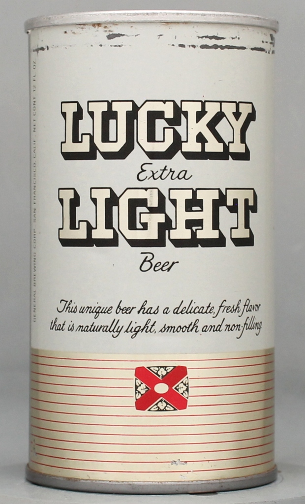 Lucky Extra Light Beer 12 Oz Tab Top Can