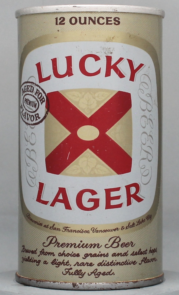 Lucky Lager Aged For Flavor Beer 12 Oz Tab Top Can