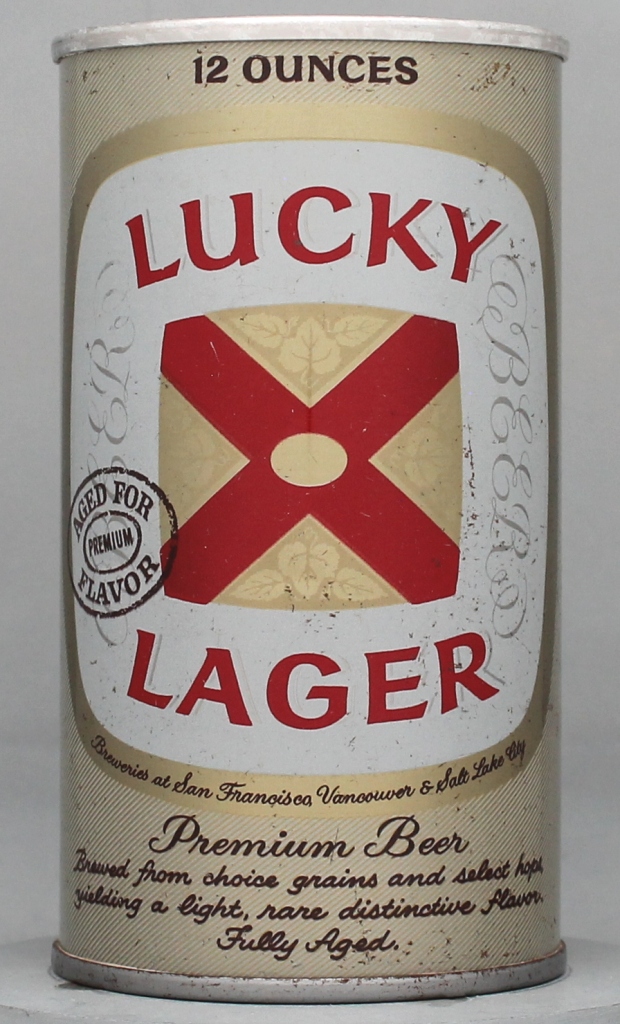 Lucky Lager Aged For Flavor Beer 12 Oz Tab Top Can