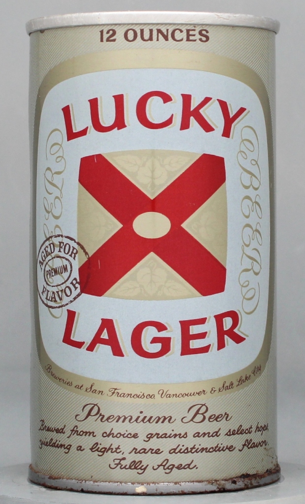 Lucky Lager Premium Beer 12 Oz Tab Top Can