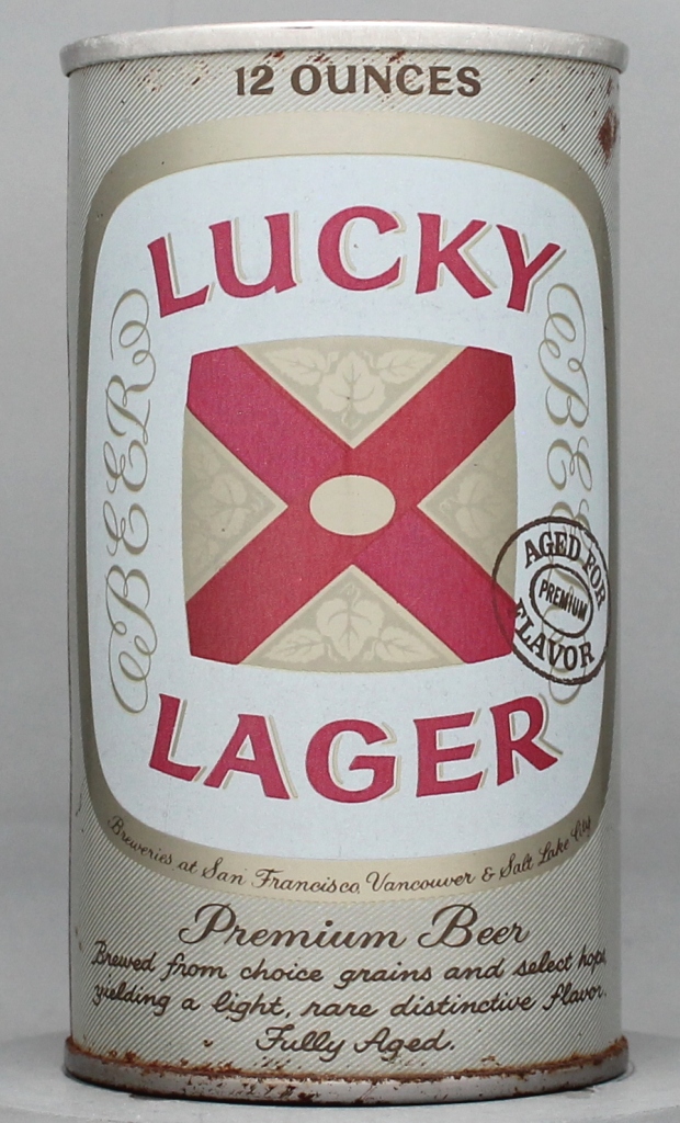 Lucky Lager Aged For Flavor Beer 12 Oz Tab Top Can