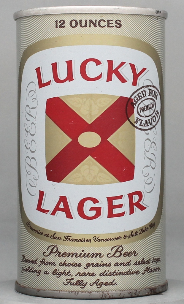 Lucky Lager Aged For Flavor Beer 12 Oz Tab Top Can