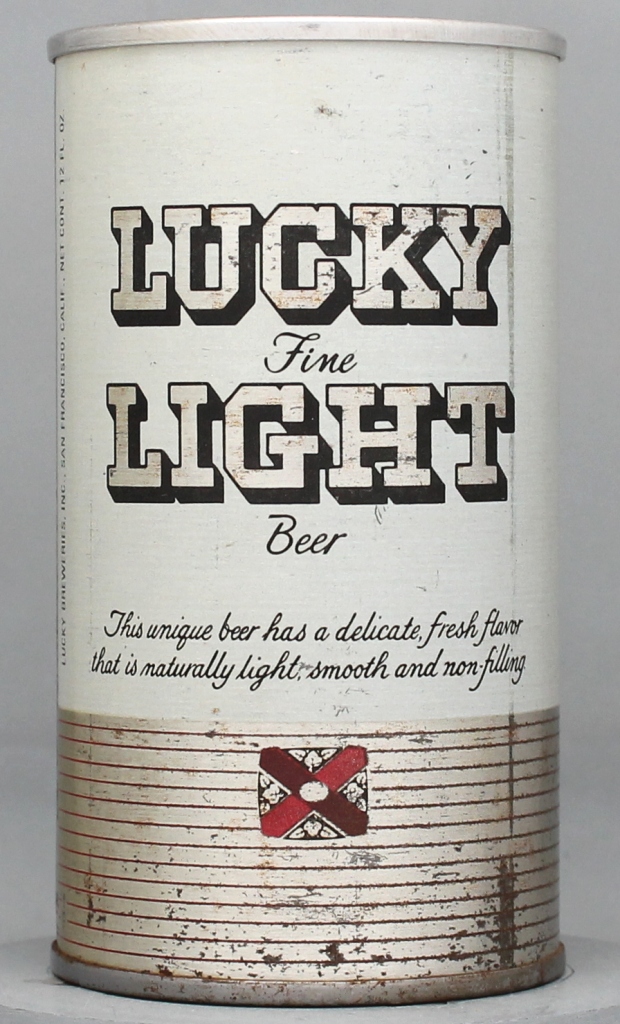 Lucky Fine Light Beer 12 Oz Tab Top Can