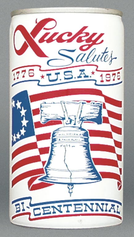 Lucky Salutes Beer 12 Oz Tab Top Can