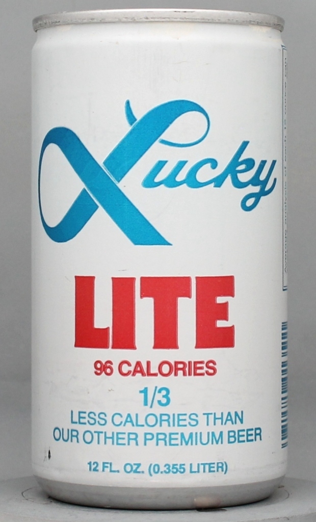 Lucky Lite Beer 12 Oz Tab Top Can