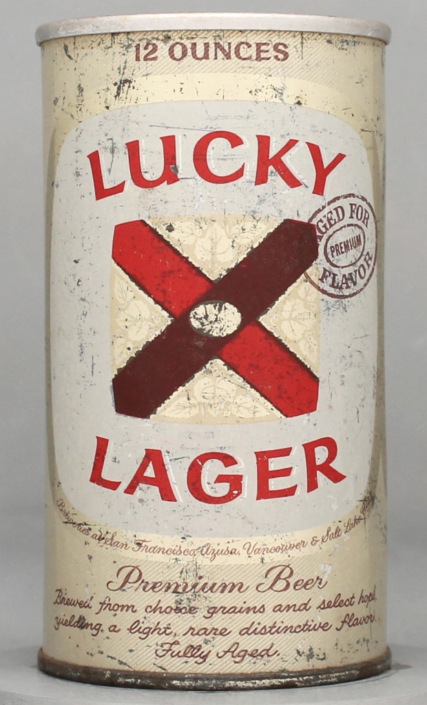 Lucky Lager Beer 12 Oz Zip Top Can