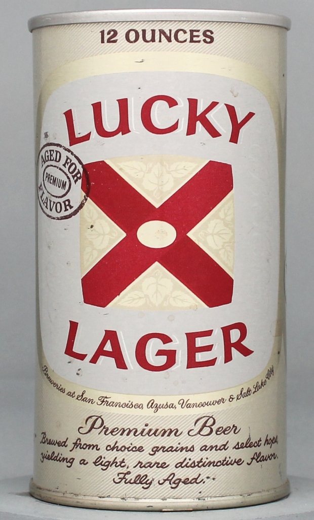 Lucky Lager Aged For Flavor Beer 12 Oz Zip/Tab Top Can