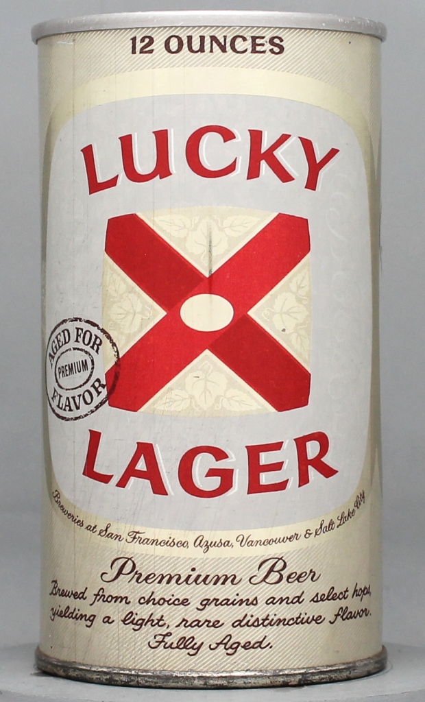 Lucky Lager Aged For Flavor Beer 12 Oz Zip/Tab Top Can