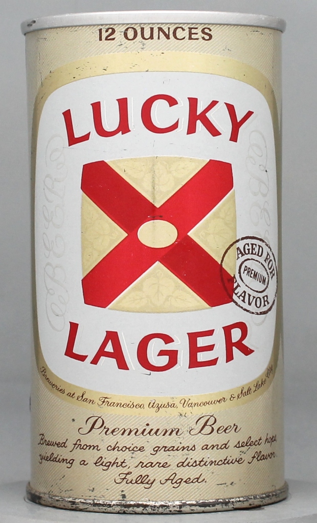 Lucky Lager Aged For Flavor Beer 12 Oz Zip/Tab Top Can
