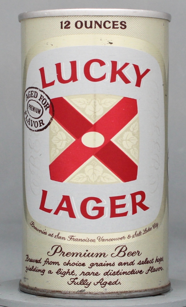 Lucky Lager Aged For Flavor Beer 12 Oz Tab Top Can