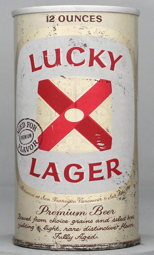 Lucky Lager Aged For Flavor Beer 12 Oz Tab Top Can