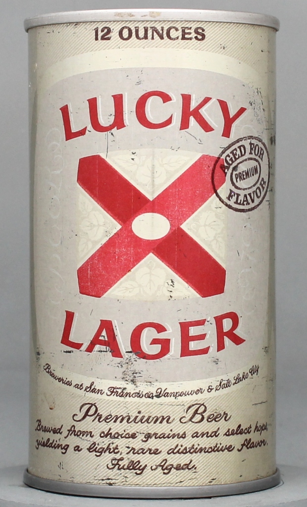 Lucky Lager Aged For Flavor Beer 12 Oz Tab Top Can