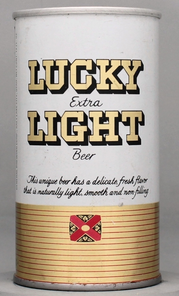 Lucky Extra Light Beer 12 Oz Tab Top Can