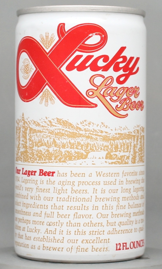 Lucky Lager Beer 12 Oz Tab Top Can