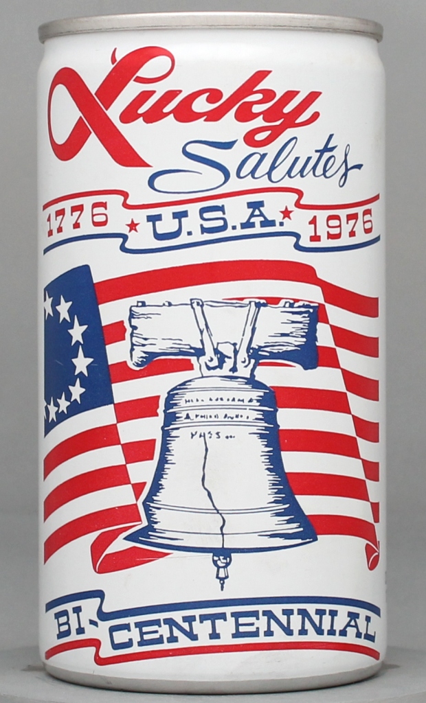 Lucky Salutes Beer 12 Oz Tab Top Can
