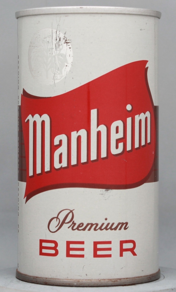 Manheim Premium Beer 12 Oz Tab Top Can