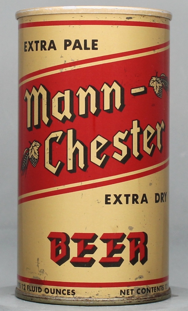 Mann-chester Extra Pale Dry Beer 12 Oz Tab Top Can