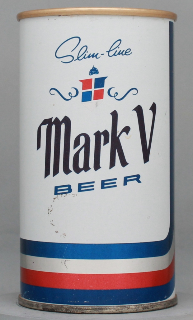 Mark V Slim Line Beer 12 Oz Tab Top Can