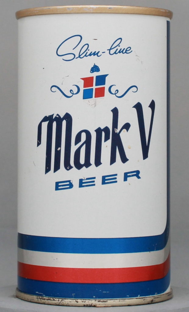 Mark V Slim-line Beer 12 Oz Tab Top Can