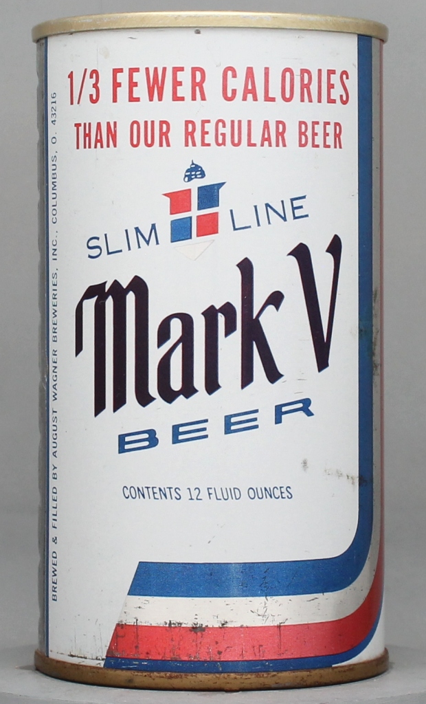 Mark V Slim Line Beer 12 Oz Tab Top Can