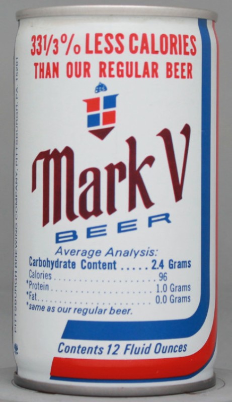Mark V Beer 12 Oz Tab Top Can