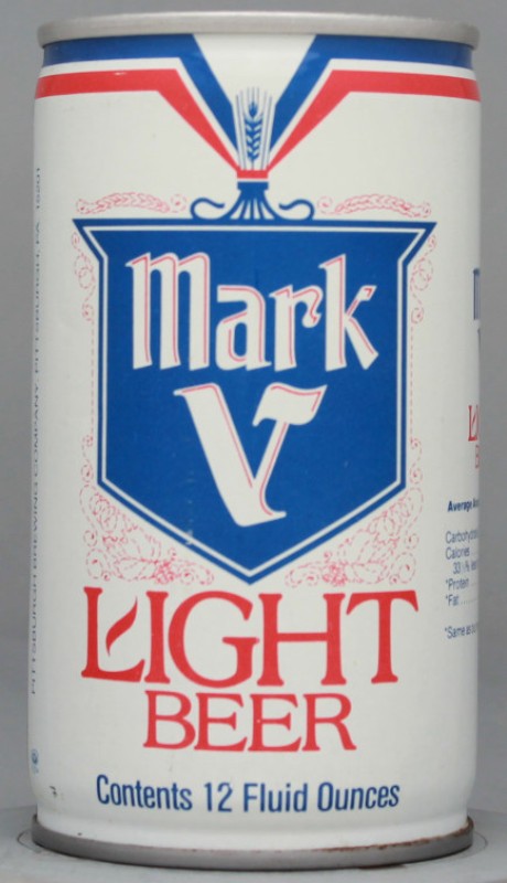 Mark V Light Beer 12 Oz Tab Top Can