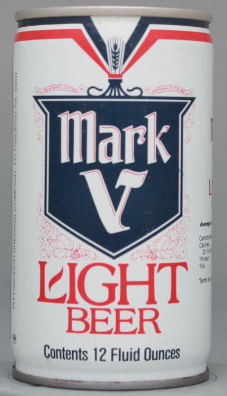 Mark V Light Beer 12 Oz Tab Top Can