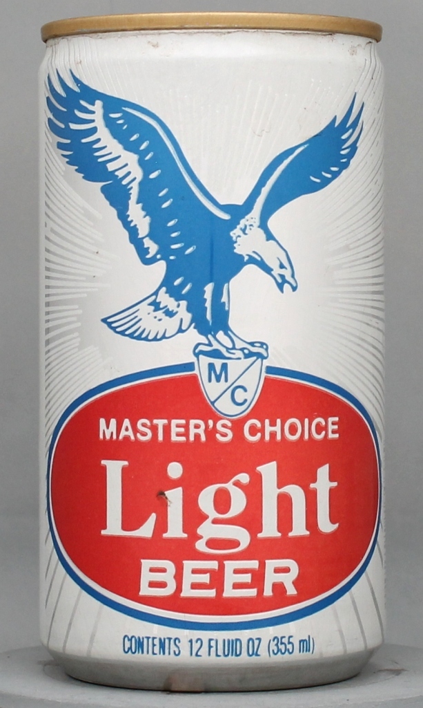 Master's Choice Light Beer 12 Oz Tab Top Can