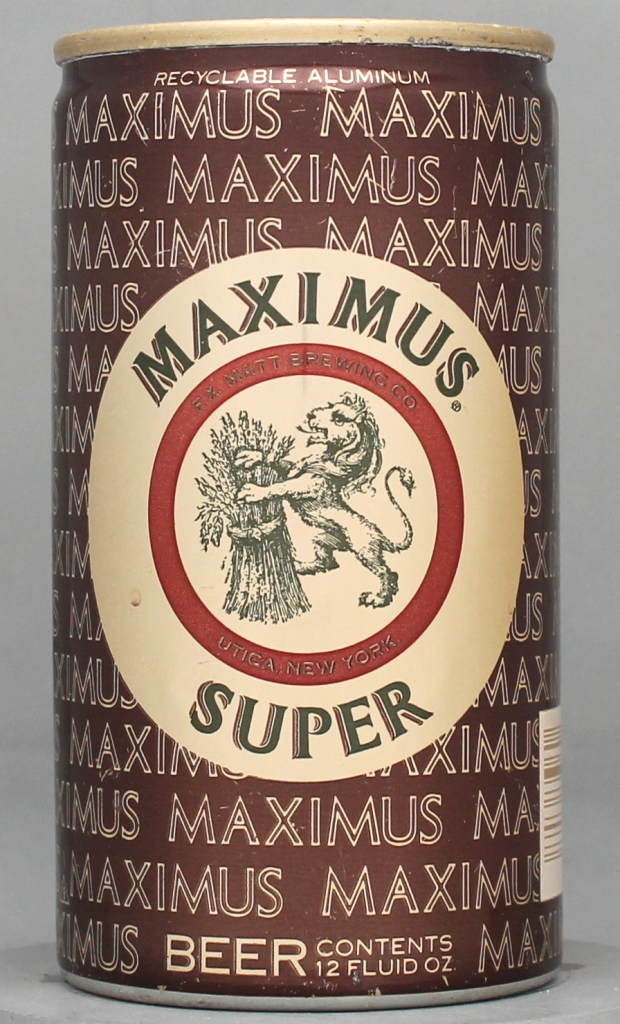Maximus Super Beer 12 Oz Tab Top Can