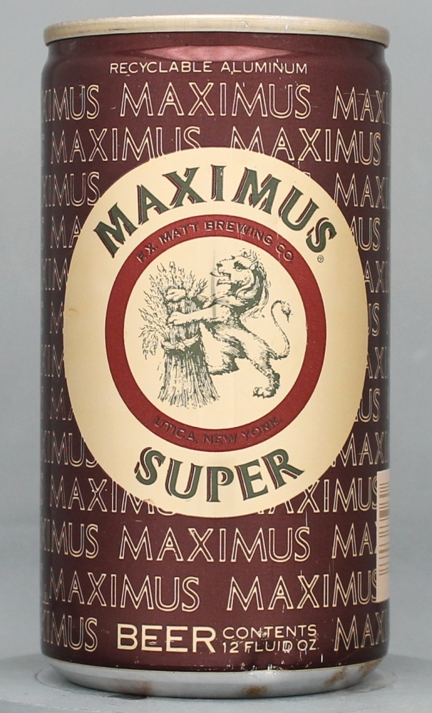 Maximus Super Beer 12 Oz Tab/Stay Top Can
