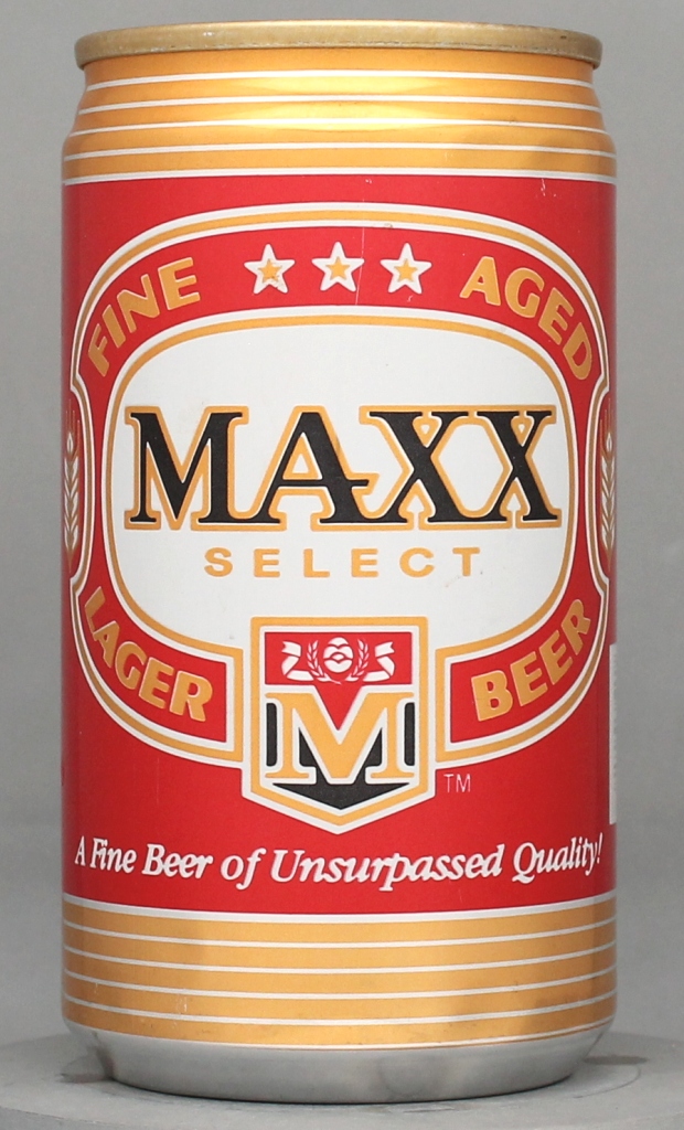 Maxx Select Fine Aged Lager Beer 12 Oz Tab/Stay Top Can