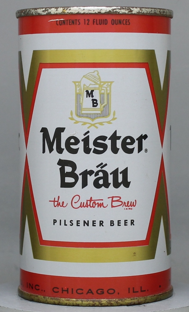 Meister Brau Pilsener Beer 12 Oz Insert Top Can