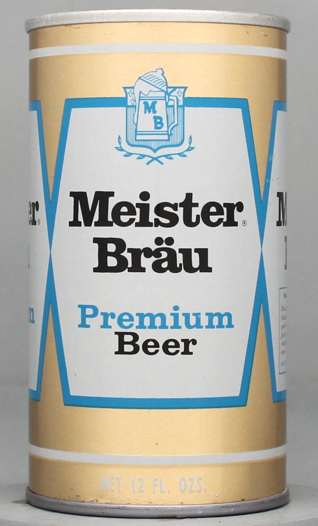 Meister Brau Premium Beer 12 Oz Tab Top Can