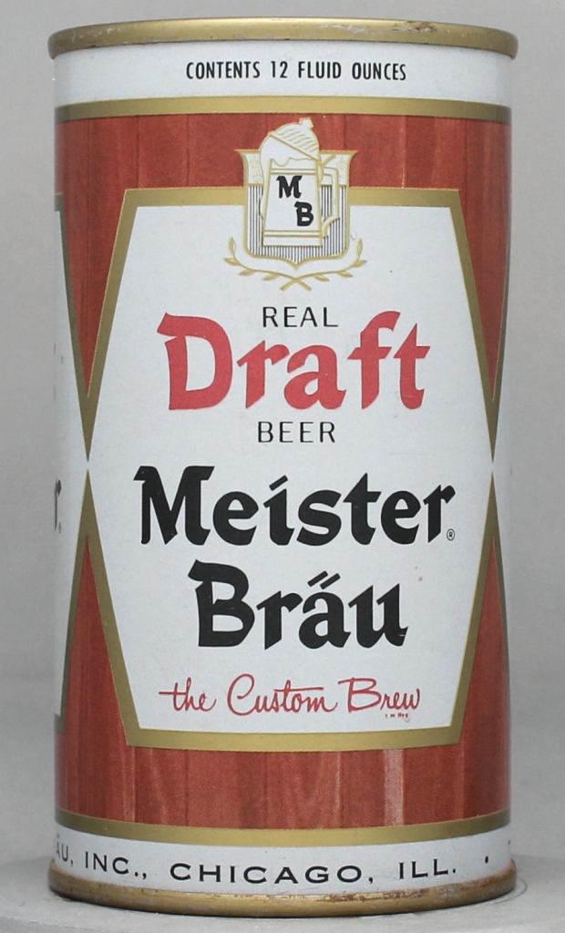 Meister Brau Real Draft 12 Oz Tab/Insert Top Can