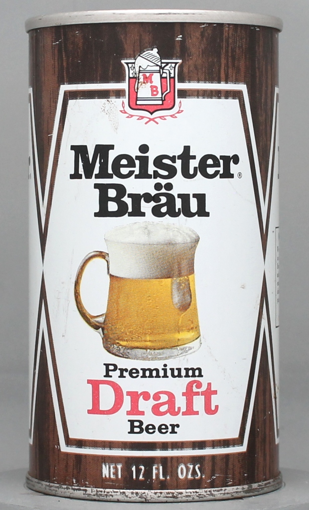 Meister Brau Premium Draft 12 Oz Tab Top Can