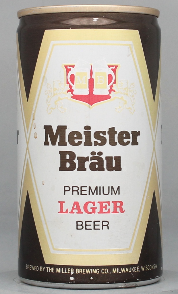 Meister Brau Premium Lager Beer 12 Oz Tab Top Can
